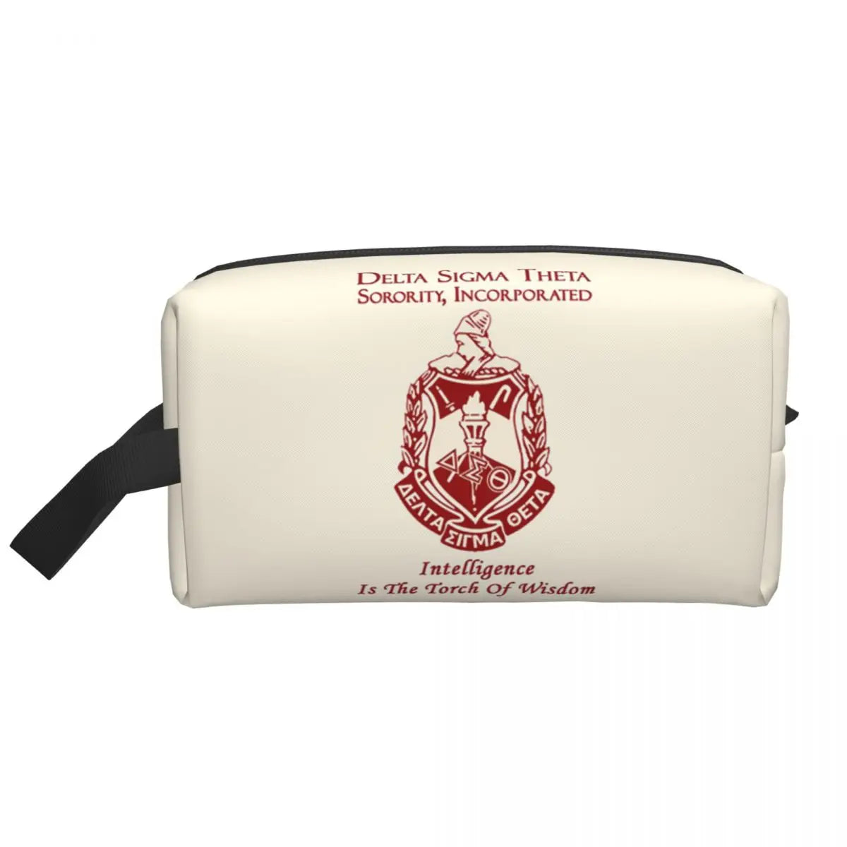 Delta Sigma Theta Sorority Gifts Makeup Bag Cosmetic Organizer Storage Dopp Kit Toiletry Cosmetic Bag for Women Beauty Travel by Passport Outfitters