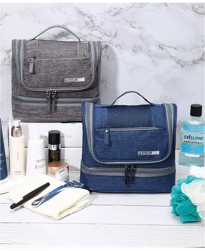 New Portable Toiletry Washbag with Hanging Hook Men Makeup Bag Wash Toiletry Travel Organizer Women Cosmetic Storage Bag by Passport Outfitters