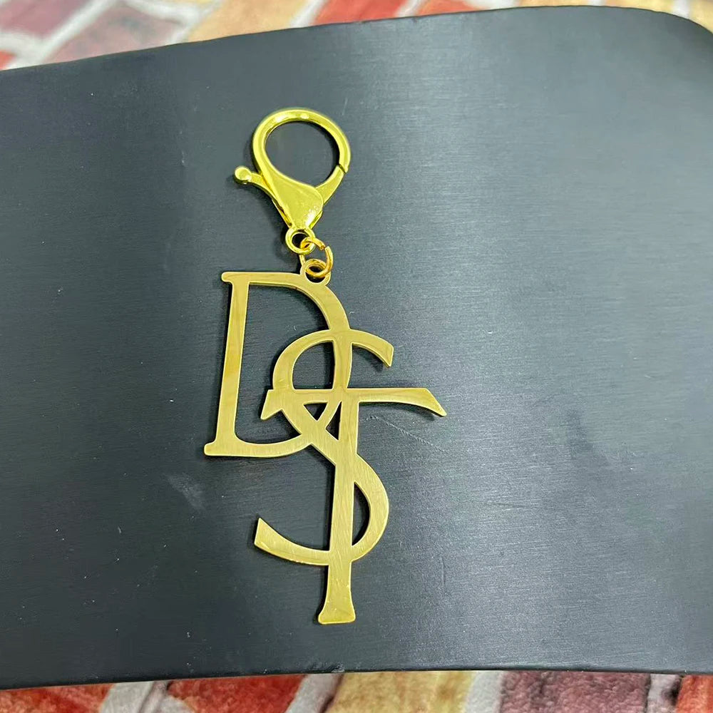 Party sisters Gift Greek Organization Letter Stainless Steel Keychain by Passport Outfitters