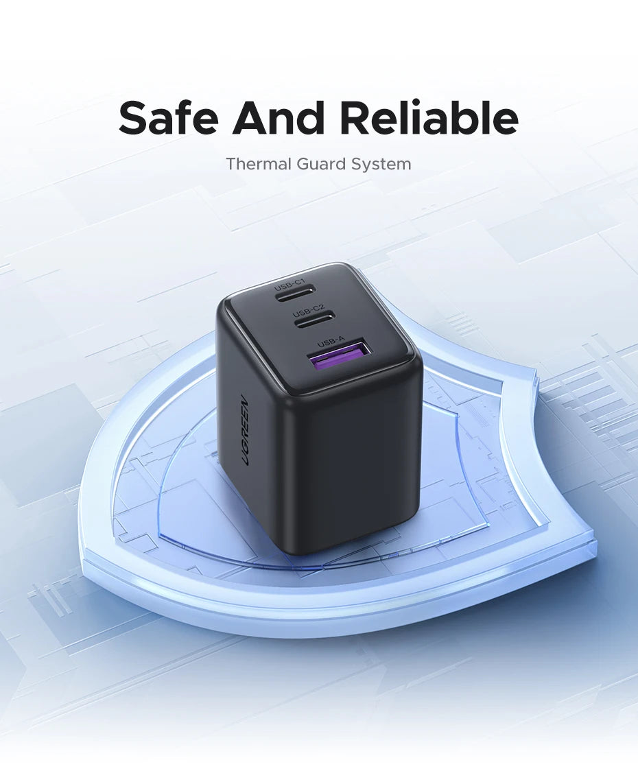 UGREEN 3-Port 30W USB-C Wall Charger - Passport Outfitters Apparel 