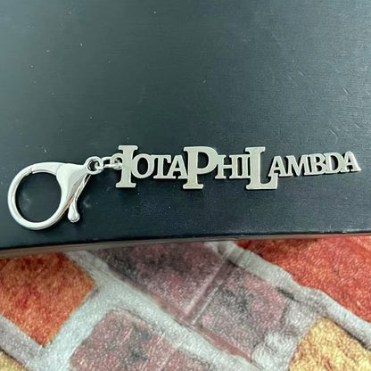 Party sisters Gift Greek Organization Letter Stainless Steel Keychain by Passport Outfitters