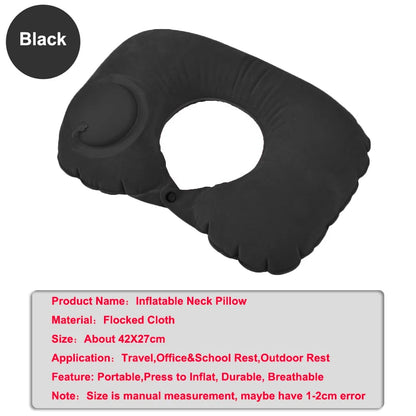 Travel Neck Inflatable U-shaped  Foldable Airplane Pillow - Passport Outfitters Apparel 