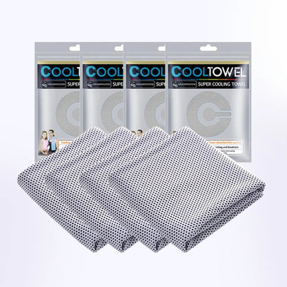 4pcs Cooling Towels (35.4 * 11.8 Inches), Soft Breathable Sports Towel For Outdoor, Gym, Yoga, Exercise, Camping, Fitness, Runni by Passport Outfitters