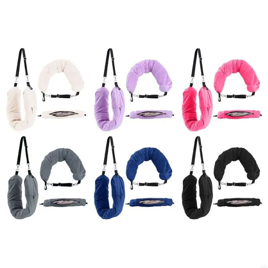Stuffable Neck Pillow Fillable Travel Pillow and Storage Bag