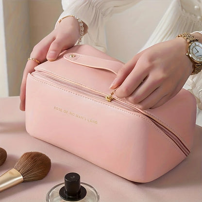Makeup Organizer Female Toiletry Kit Bag Make Up Case Storage Pouch Luxury Lady Box, Cosmetic Bag, Organizer Bag For Travel Zip by Passport Outfitters