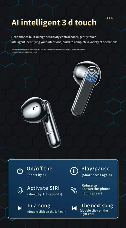 TWS S20 Earphones Bluetooth Wireless Earphones High-Fidelity Stereo Sports Gaming Waterproof Bluetooth Earphones by Passport Outfitters