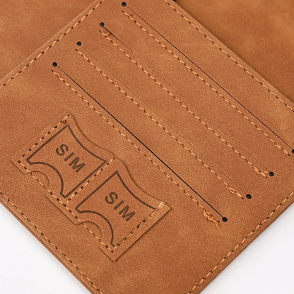 Leather Passport Holder Travel Wallet with ID Credit Card Slot PU Leather Passport Covers Case RFID Blocking Passport Protector by Passport Outfitters