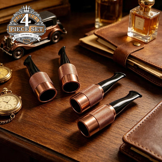 4PCS - Cigar holders, cigar accessories, Cigar mouthpiece, luxurious holiday gifts, Fits Cigars with 36-58 Ring Gauge by Passport Outfitters