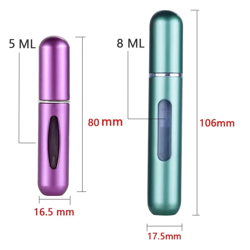 Portable Mini Travel High-end Perfume Bottle Base Refill Bottle Straight Charging Small Sample Perfume Aluminum Material by Passport Outfitters