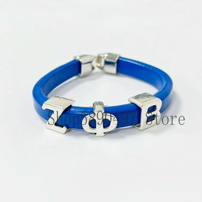 Sorority & Fraternity Greek Letter Leather Wristband Bracelets by Passport Outfitters