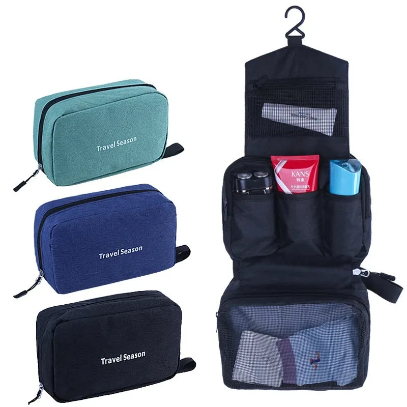 Hanging Travel Toiletry Bag for Men and Women Waterproof Makeup Cosmetic Beautician Folding Bag Bathroom and Shower Organizer by Passport Outfitters