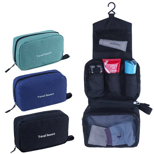 Hanging Travel Toiletry Bag for Men and Women Waterproof Makeup Cosmetic Beautician Folding Bag Bathroom and Shower Organizer by Passport Outfitters