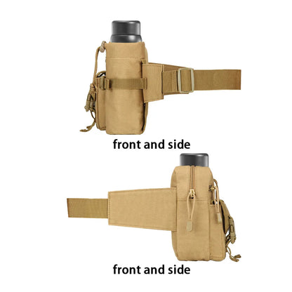 Multi-sport water bottle waist bag is detachable and suitable for outdoor sports such as mountaineering, camping, and hiking by Passport Outfitters