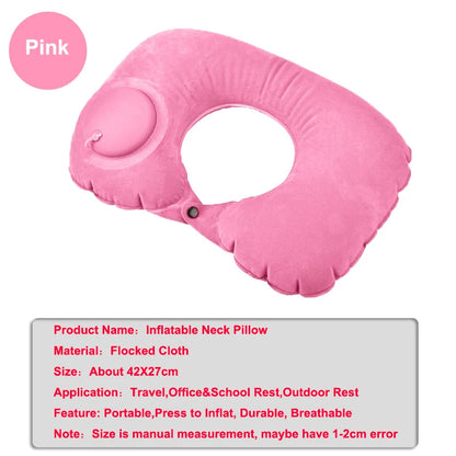 Travel Neck Inflatable U-shaped  Foldable Airplane Pillow - Passport Outfitters Apparel 