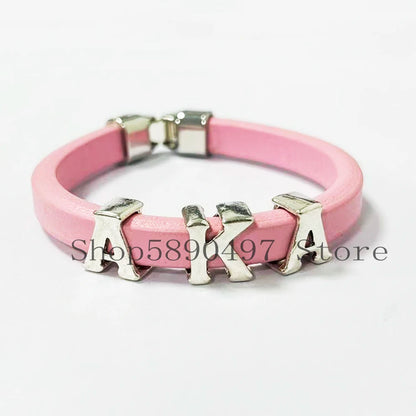 Sorority & Fraternity Greek Letter Leather Wristband Bracelets by Passport Outfitters