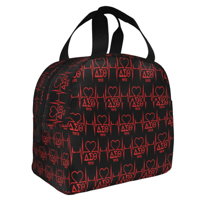 Deltas Sigmas Thetas 1913 DST Sorority Insulated Lunch Tote Bag for Women Portable Cooler Thermal Bento Box Work School Travel by Passport Outfitters