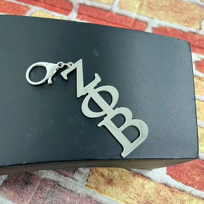 Party sisters Gift Greek Organization Letter Stainless Steel Keychain by Passport Outfitters