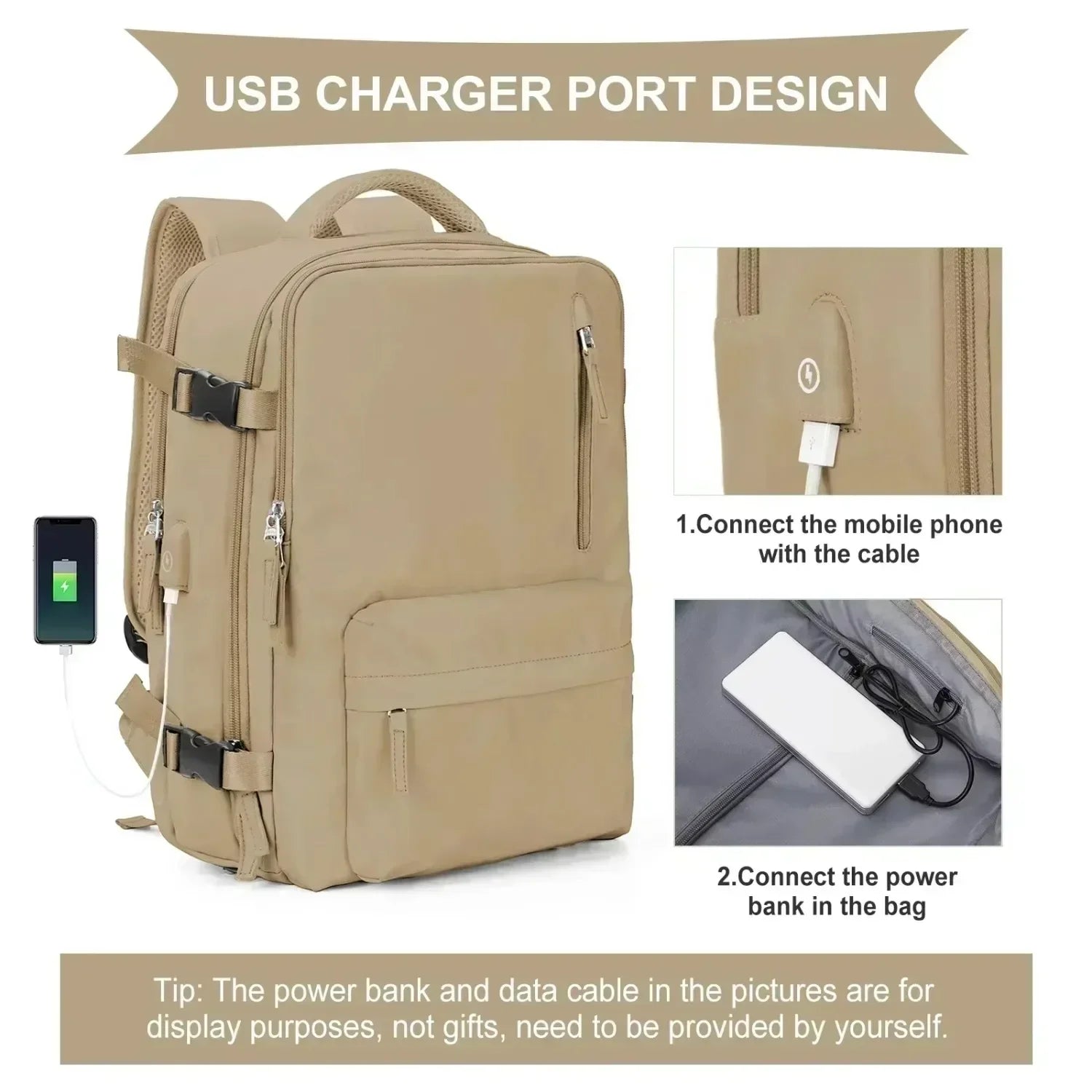 Backpack 40x30x20 Airplane, Cabin Hand Luggage Backpack, Laptop Backpack for Aeroplane Travel, School Backpack by Passport Outfitters
