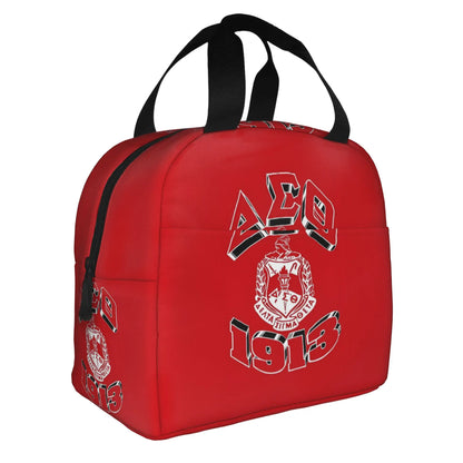 Deltas Sigmas Thetas 1913 DST Sorority Insulated Lunch Tote Bag for Women Portable Cooler Thermal Bento Box Work School Travel by Passport Outfitters