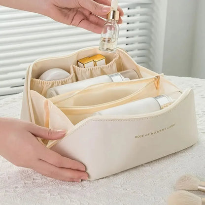 Makeup Organizer Female Toiletry Kit Bag Make Up Case Storage Pouch Luxury Lady Box, Cosmetic Bag, Organizer Bag For Travel Zip by Passport Outfitters
