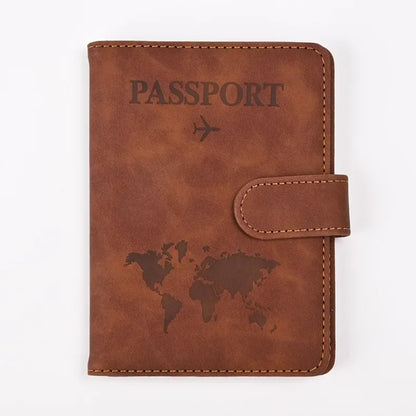 Leather Passport Holder Travel Wallet with ID Credit Card Slot PU Leather Passport Covers Case RFID Blocking Passport Protector by Passport Outfitters