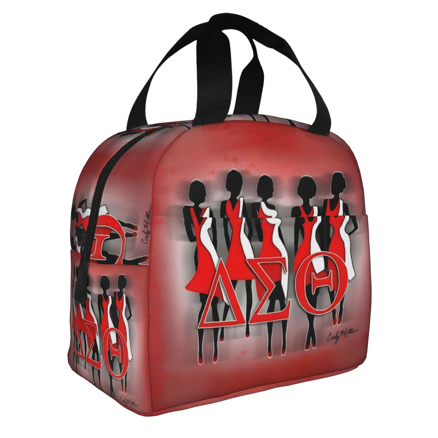 Deltas Sigmas Thetas 1913 DST Sorority Insulated Lunch Tote Bag for Women Portable Cooler Thermal Bento Box Work School Travel by Passport Outfitters