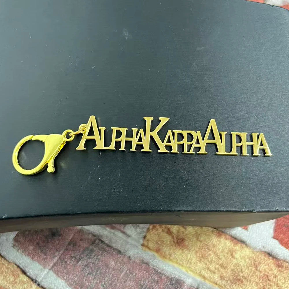 Party sisters Gift Greek Organization Letter Stainless Steel Keychain by Passport Outfitters