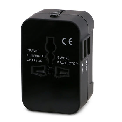 Universal Worldwide All in One Phone Charger Travel Wall AC Power Plug Adapter with Dual USB Charging Ports for USA EU UK AU by Passport Outfitters