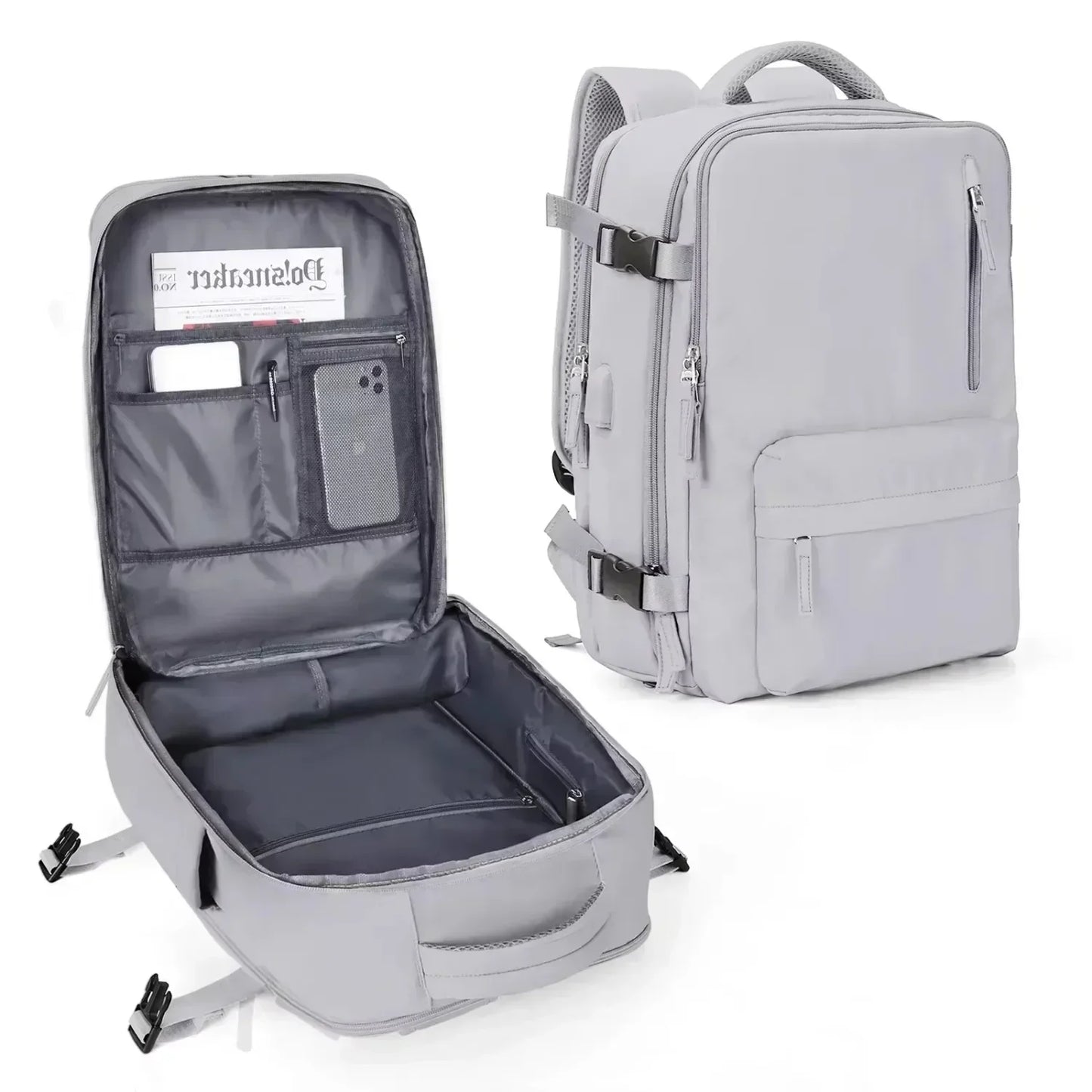Backpack 40x30x20 Airplane, Cabin Hand Luggage Backpack, Laptop Backpack for Aeroplane Travel, School Backpack by Passport Outfitters