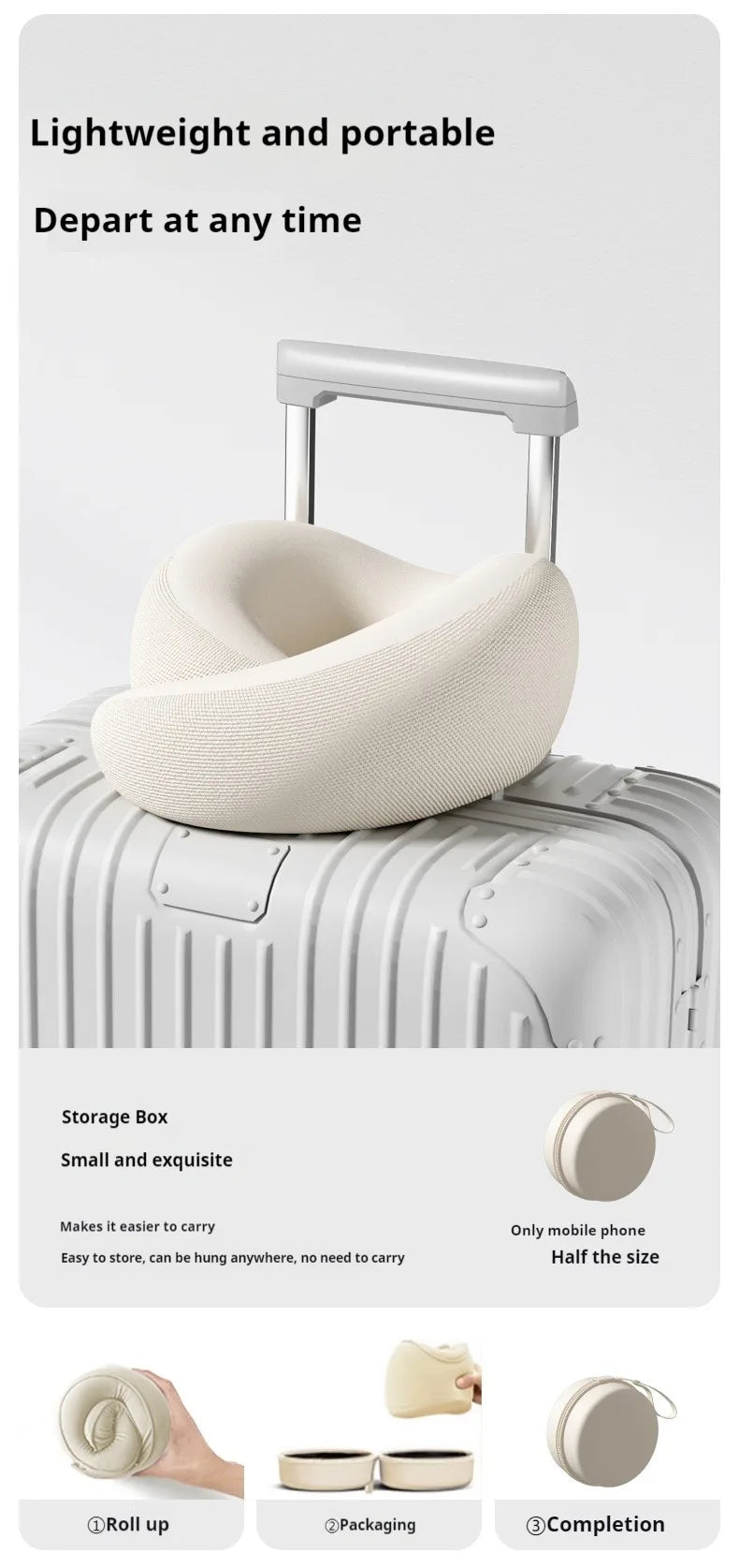 Travel Neck Pillow Travel Neck Cushion Durable U-shaped Travel Pillow Non-deformed Airplane Pillow by Passport Outfitters