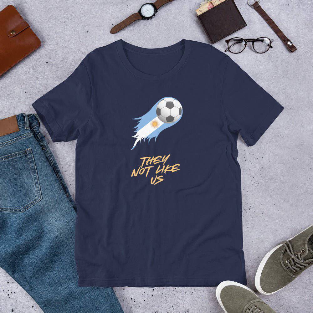 Argentina Heritage Soccer T-Shirt - Sol de Mayo Futbol Travel Tee by Passport Outfitters