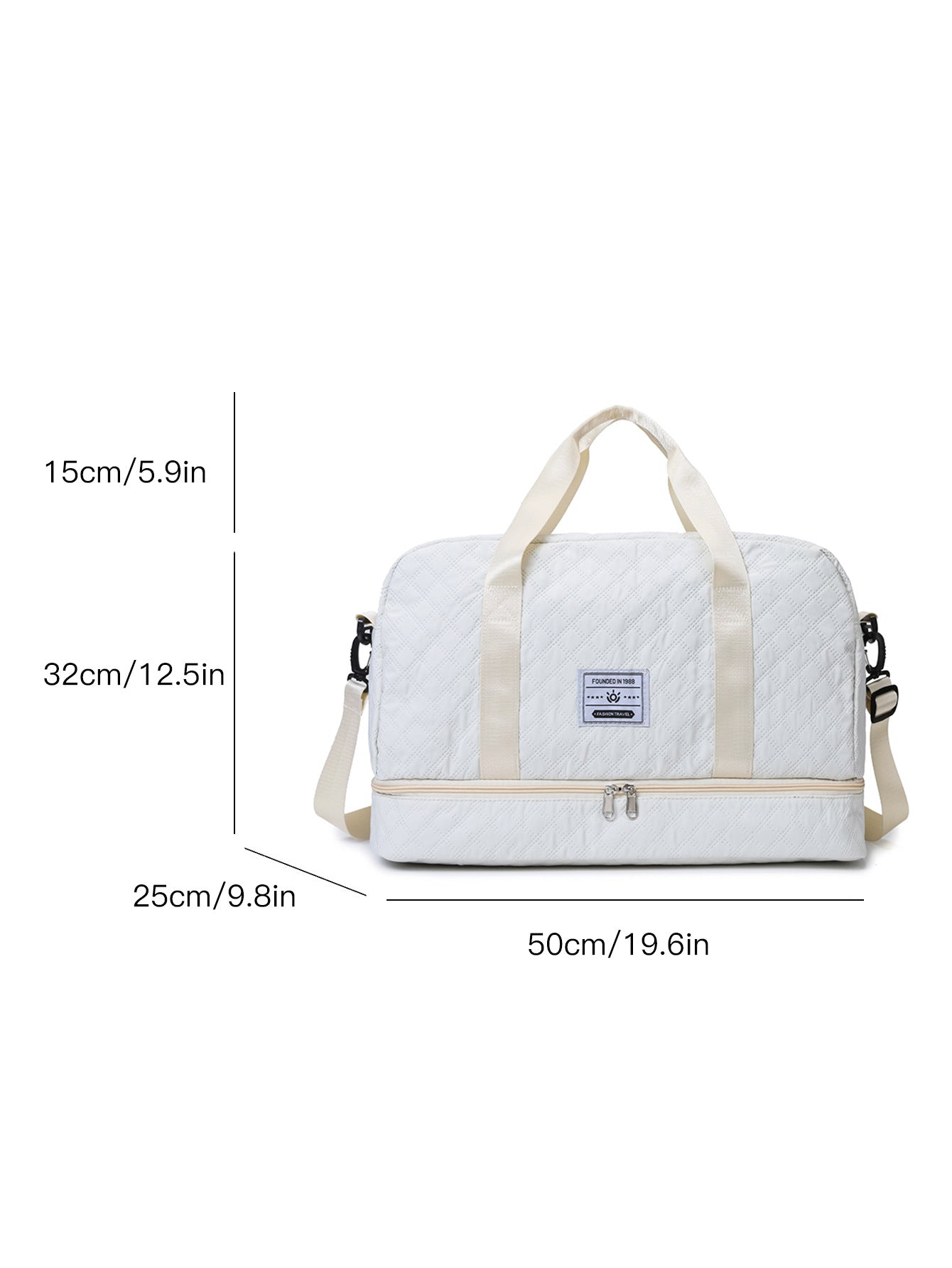 Convertible Crossbody Gym Duffel & Travel Backpack with Wet-Dry Separation by Passport Outfitters
