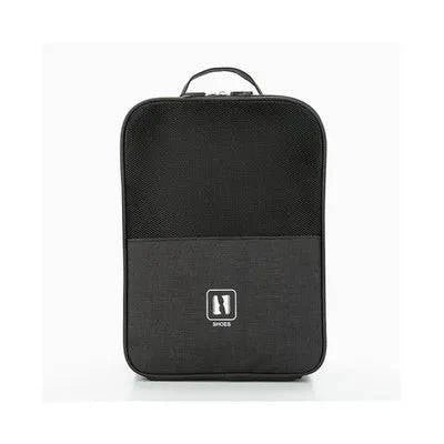 Black Gray Portable Shoe Bag For Travel Waterproof Storage Organizer Fashion Suitcase Organizers Travel Shoes Storage Bag - Passport Outfitters Apparel