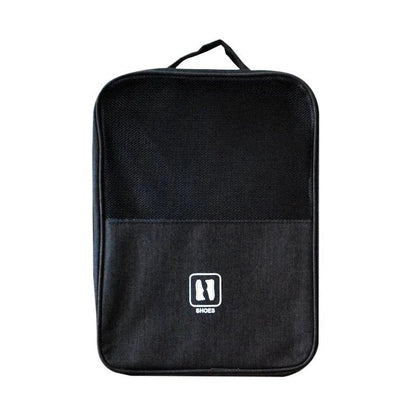 Black Gray Portable Shoe Bag For Travel Waterproof Storage Organizer Fashion Suitcase Organizers Travel Shoes Storage Bag - Passport Outfitters Apparel