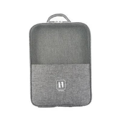 Black Gray Portable Shoe Bag For Travel Waterproof Storage Organizer Fashion Suitcase Organizers Travel Shoes Storage Bag - Passport Outfitters Apparel