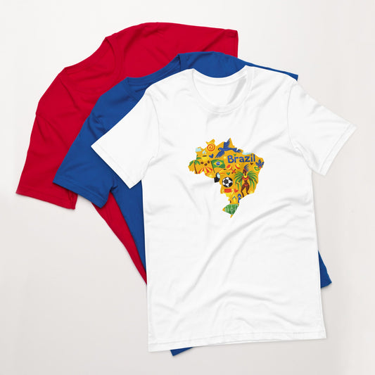 Brazil Unisex t-shirt - Passport Outfitters Apparel