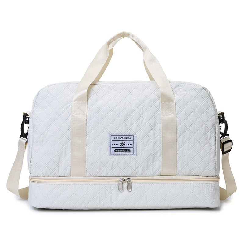 Convertible Crossbody Gym Duffel & Travel Backpack with Wet-Dry Separation by Passport Outfitters