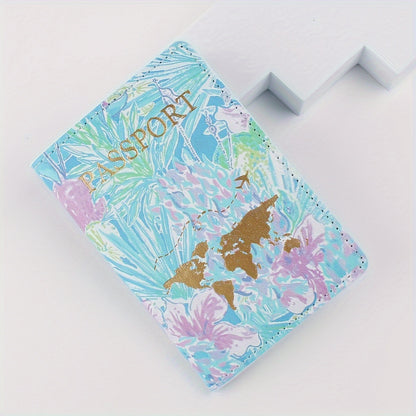 Fashion Floral Travel Passport Holder - Passport Outfitters Apparel 