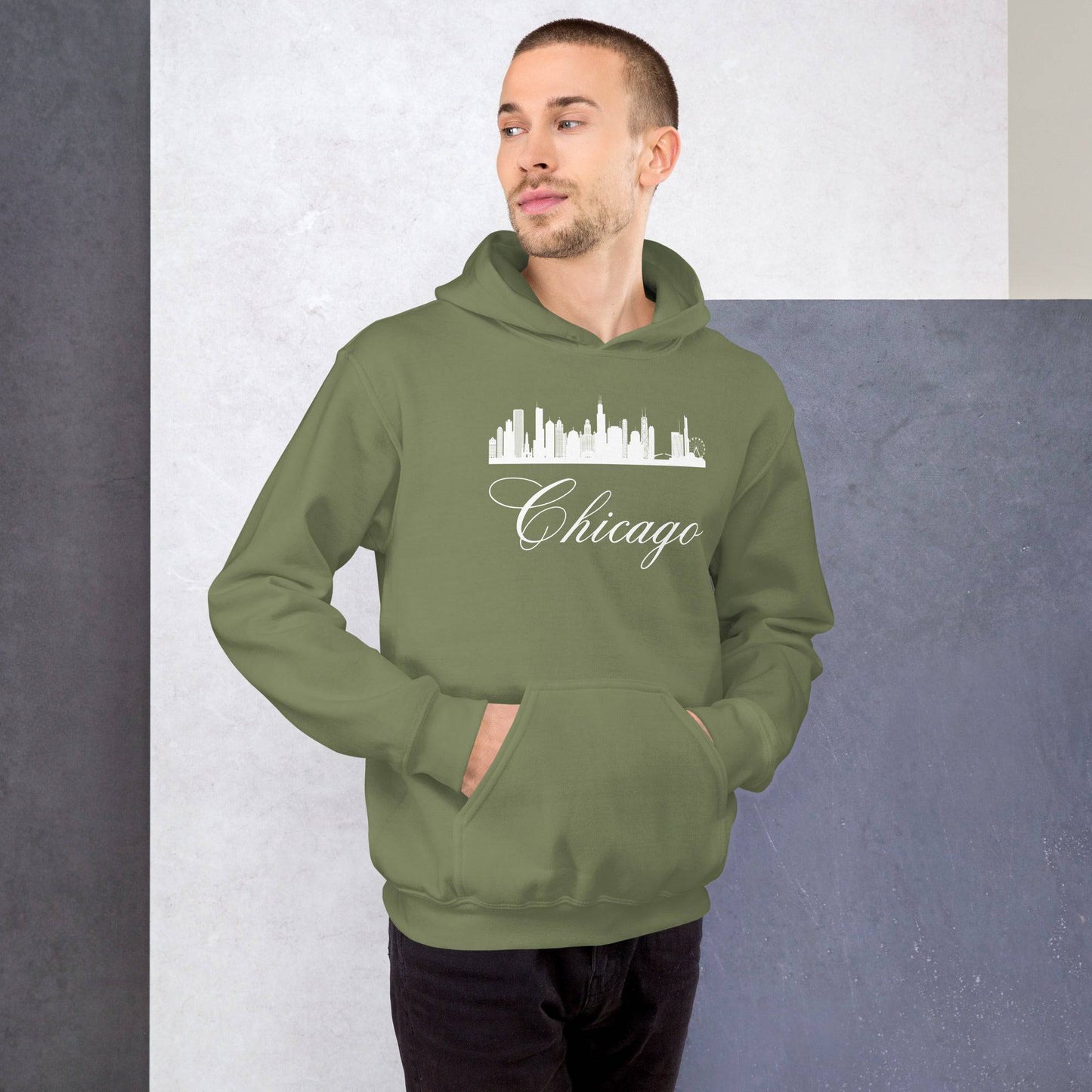 Chicago Skyline Unisex Hoodie - Passport Outfitters Apparel