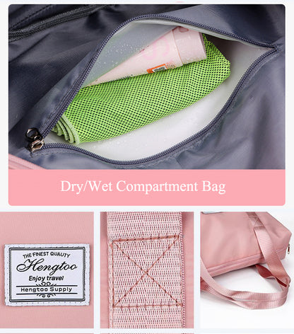 Expandable Travel Duffel Bag – Waterproof Weekender with Shoe Pocket by Passport Outfitters