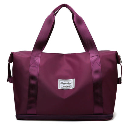 Expandable Travel Duffel Bag – Waterproof Weekender with Shoe Pocket by Passport Outfitters