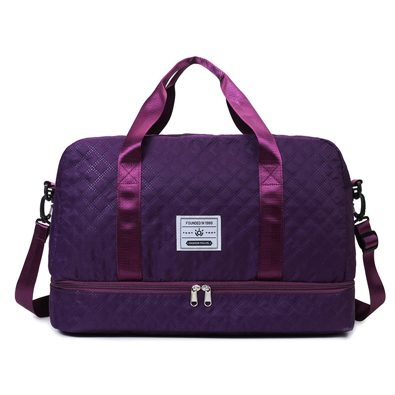 Convertible Crossbody Gym Duffel & Travel Backpack with Wet-Dry Separation by Passport Outfitters