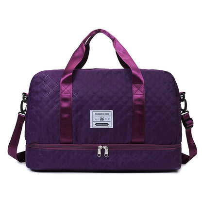 Convertible Crossbody Gym Duffel & Travel Backpack with Wet-Dry Separation by Passport Outfitters
