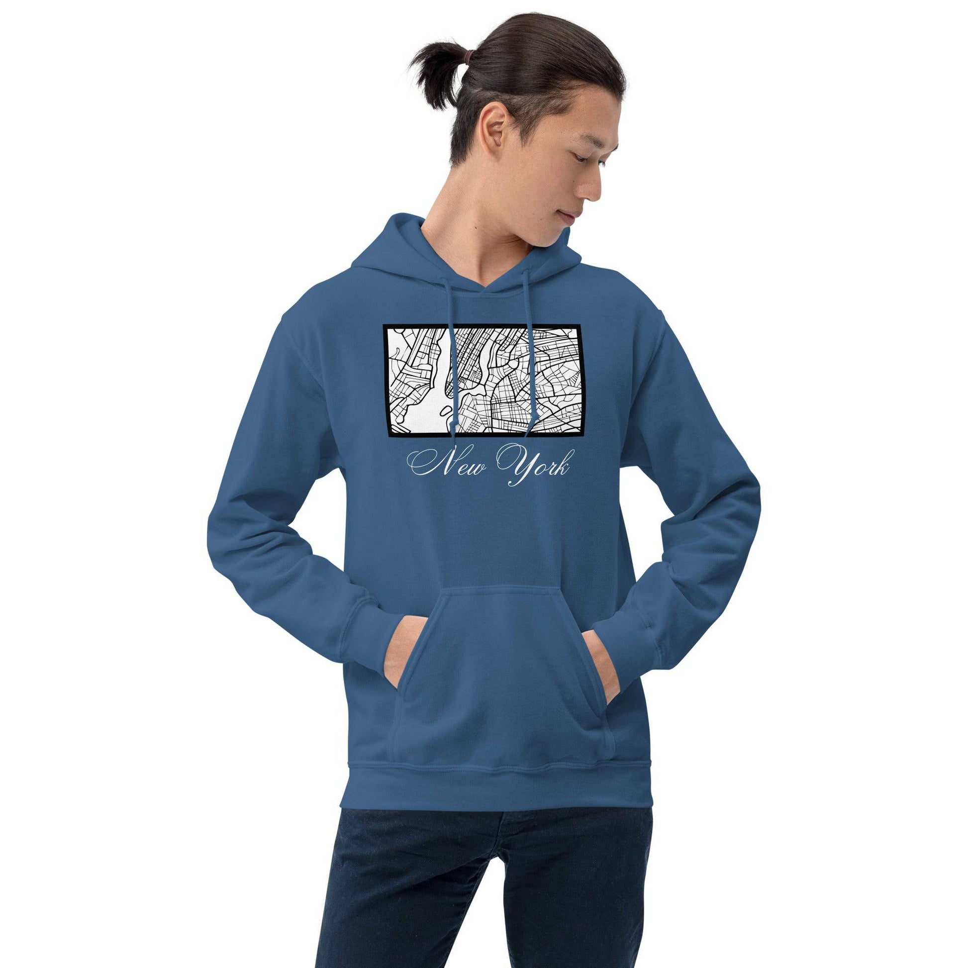 New York City Grid Hoodie - Passport Outfitters Apparel