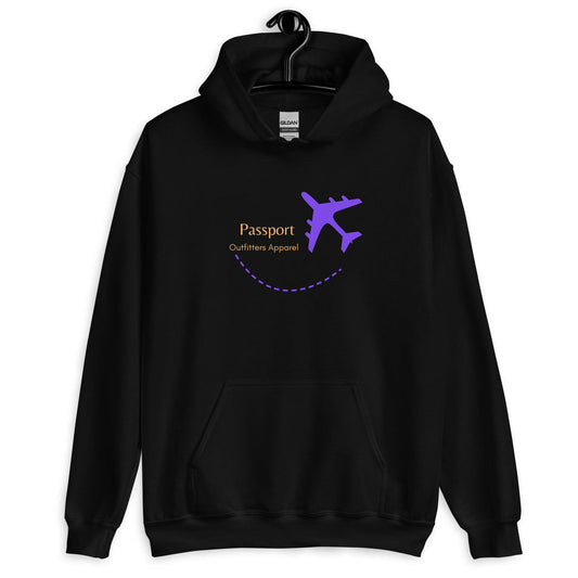 Passport Outfitters Hoodie (Purple - Gold) - Passport Outfitters Apparel