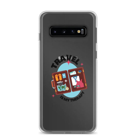 Travel is My Therapy Clear Case for Samsung® - Passport Outfitters Apparel