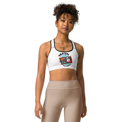 Travel is My Therapy Sports bra - Passport Outfitters Apparel