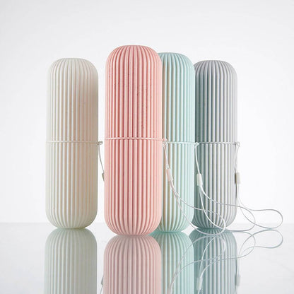 Travel Portable Toothbrush Cup Bathroom Toothpaste Holder Storage Case Box Organizer Travel Toiletries Storage Cup New Creative - Passport Outfitters Apparel
