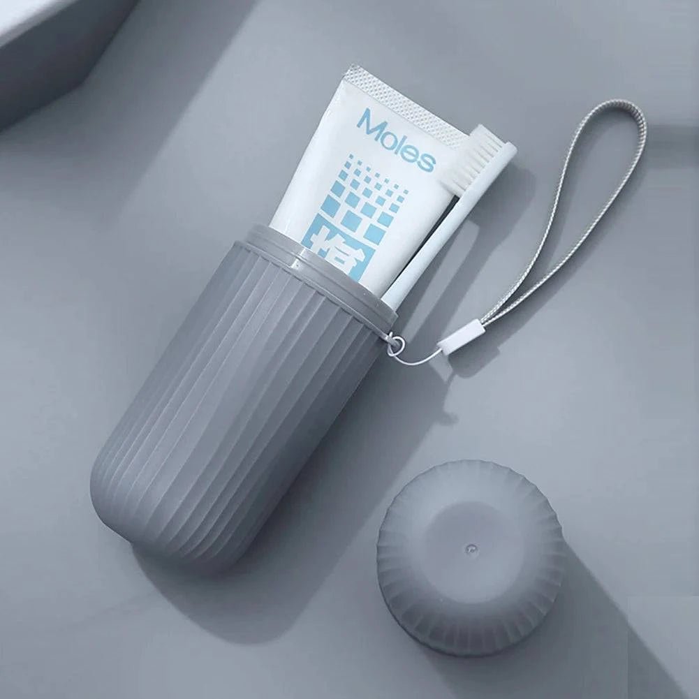 Travel Portable Toothbrush Cup Bathroom Toothpaste Holder Storage Case Box Organizer Travel Toiletries Storage Cup New Creative - Passport Outfitters Apparel