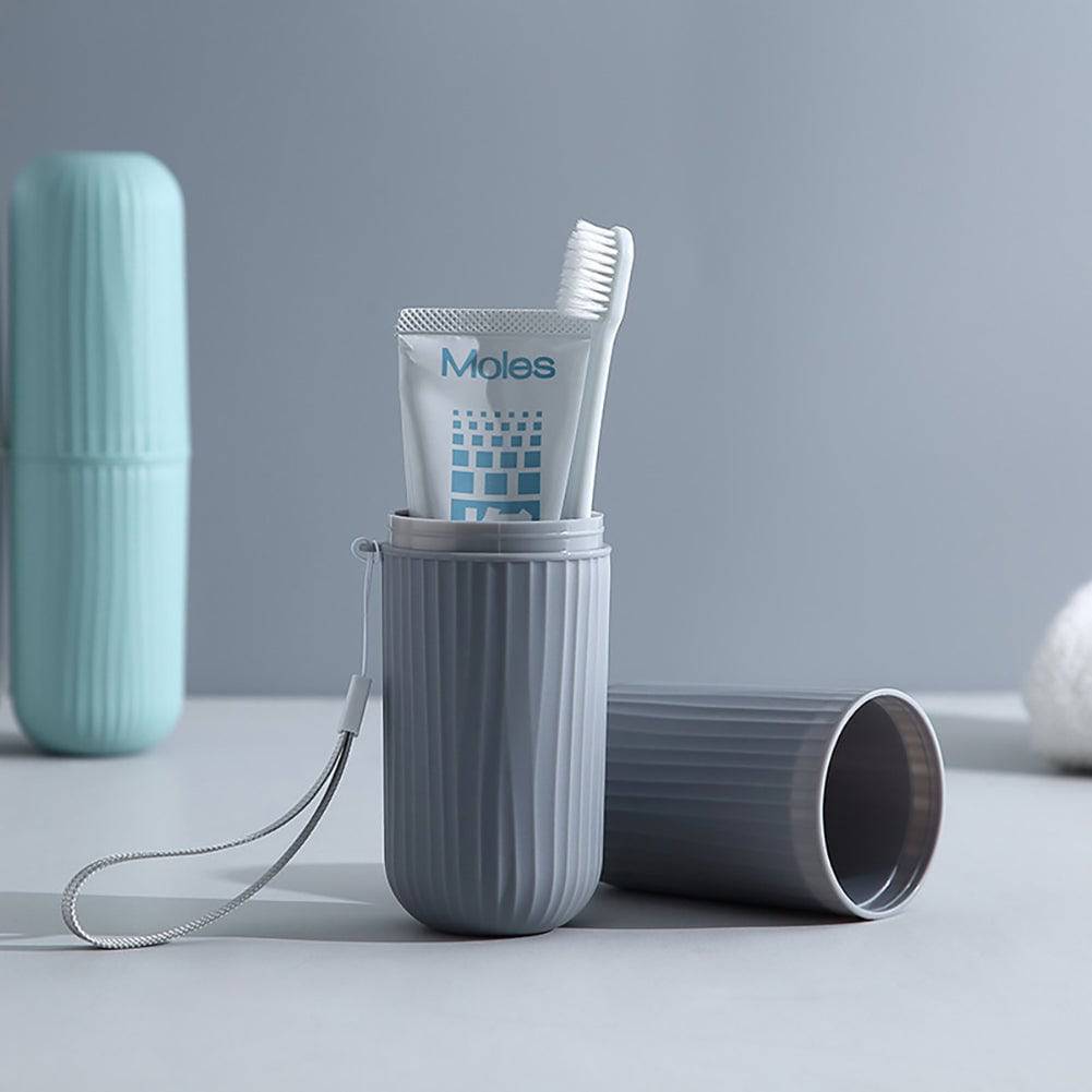 Travel Portable Toothbrush Cup Bathroom Toothpaste Holder Storage Case Box Organizer Travel Toiletries Storage Cup New Creative - Passport Outfitters Apparel